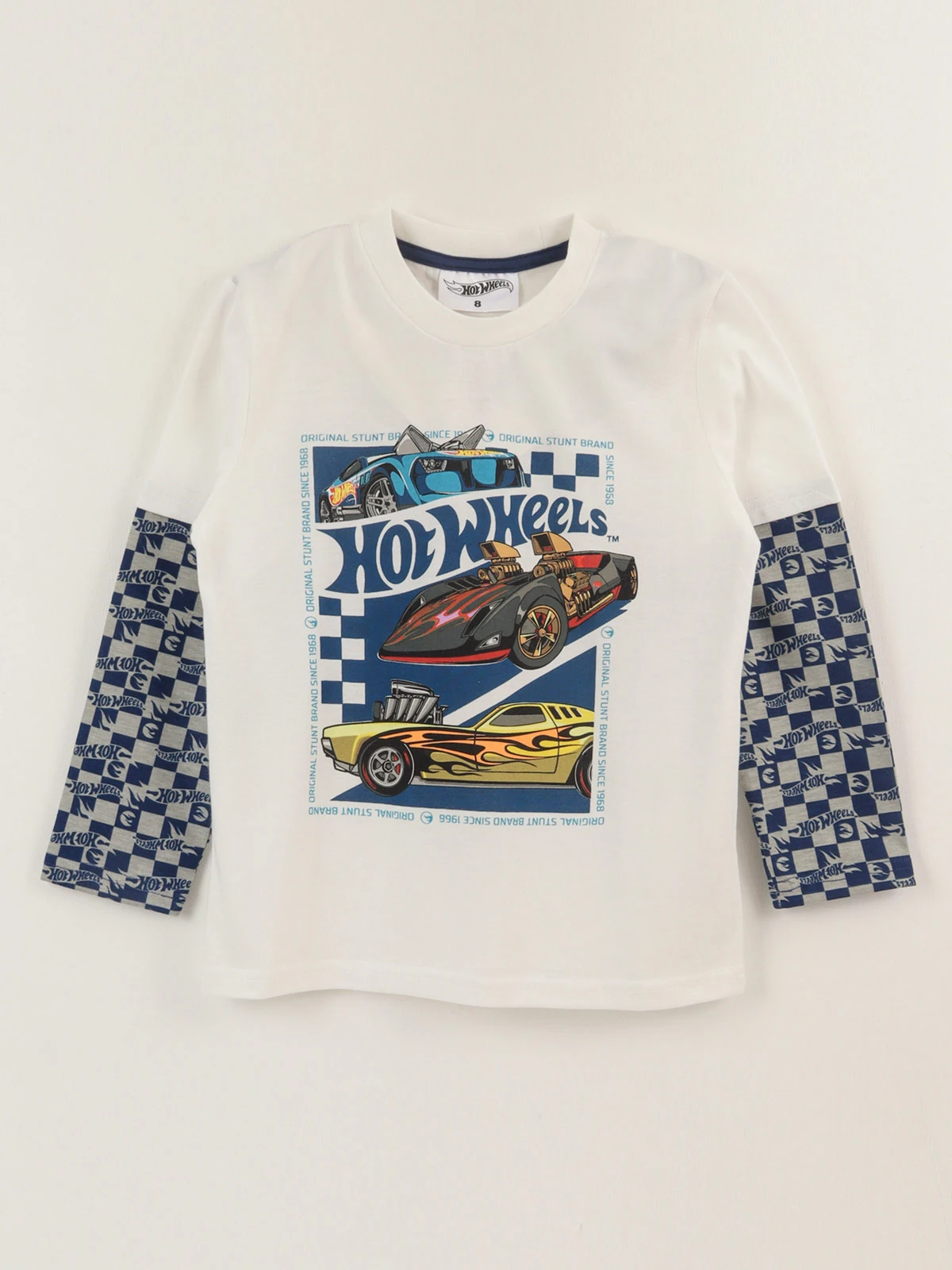 POLERA MANGA LARGA NIÑO HOT WHEELS