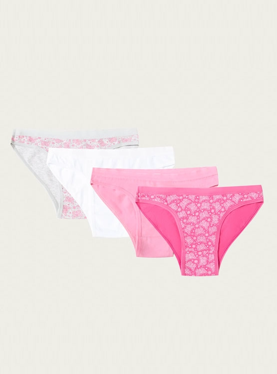 PACK X4 CALZÓN BIKINI NIÑA PALMERS