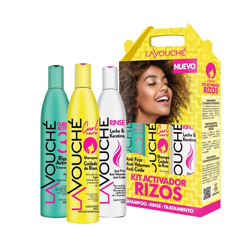 KIT LAVOUCHE ACTIVADOR DE RIZOS SHAMPOO RINSE - 1
