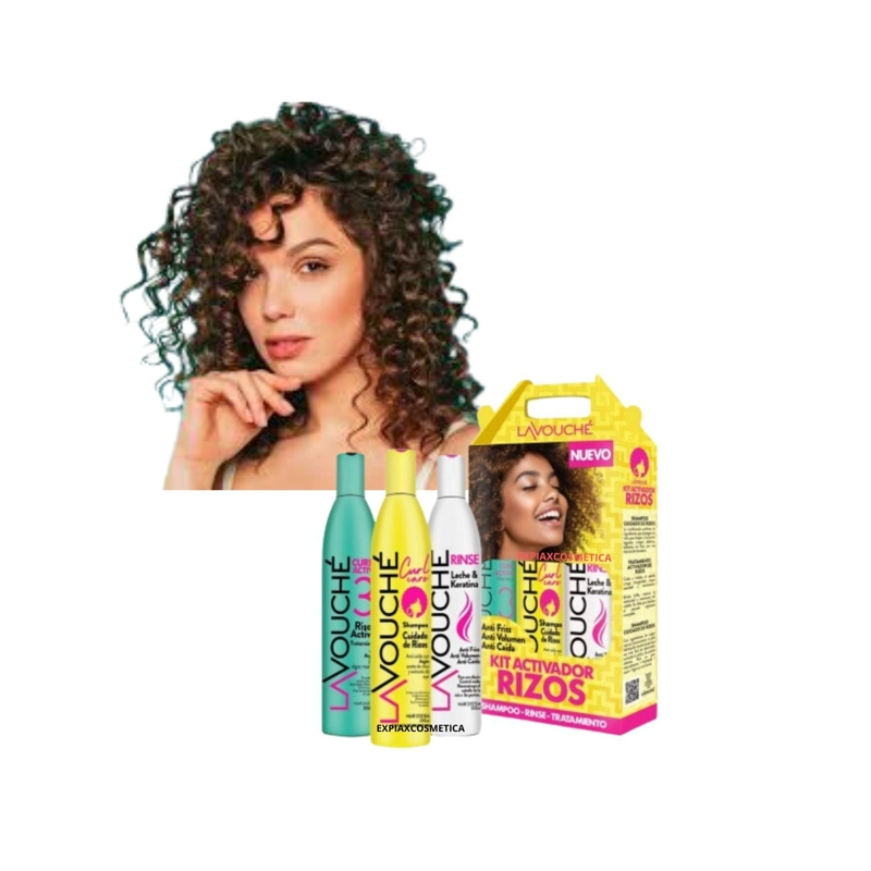 KIT LAVOUCHE ACTIVADOR DE RIZOS SHAMPOO RINSE - 3