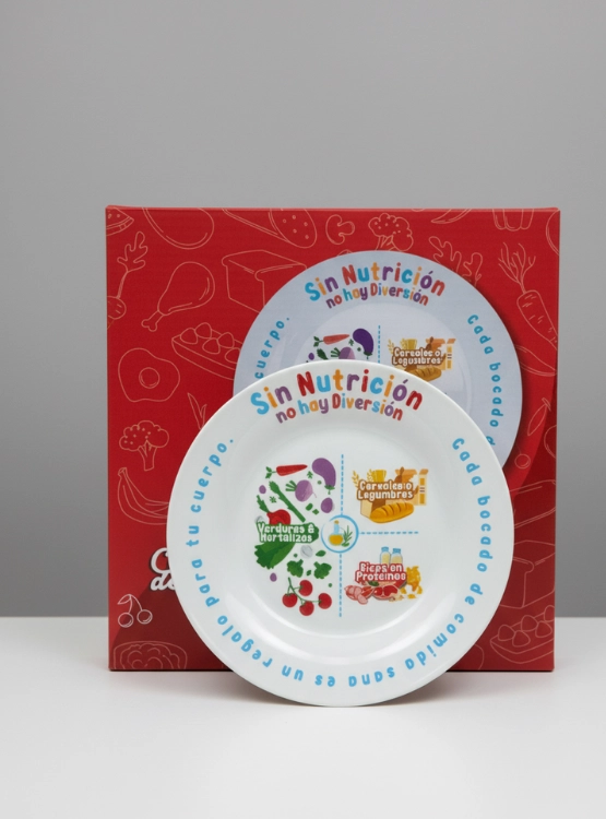 PLATO TRANSICION INFANTIL UNISEX BLANCO DE CERAMICA PARA HABITOS ALIMENTARIOS - 4