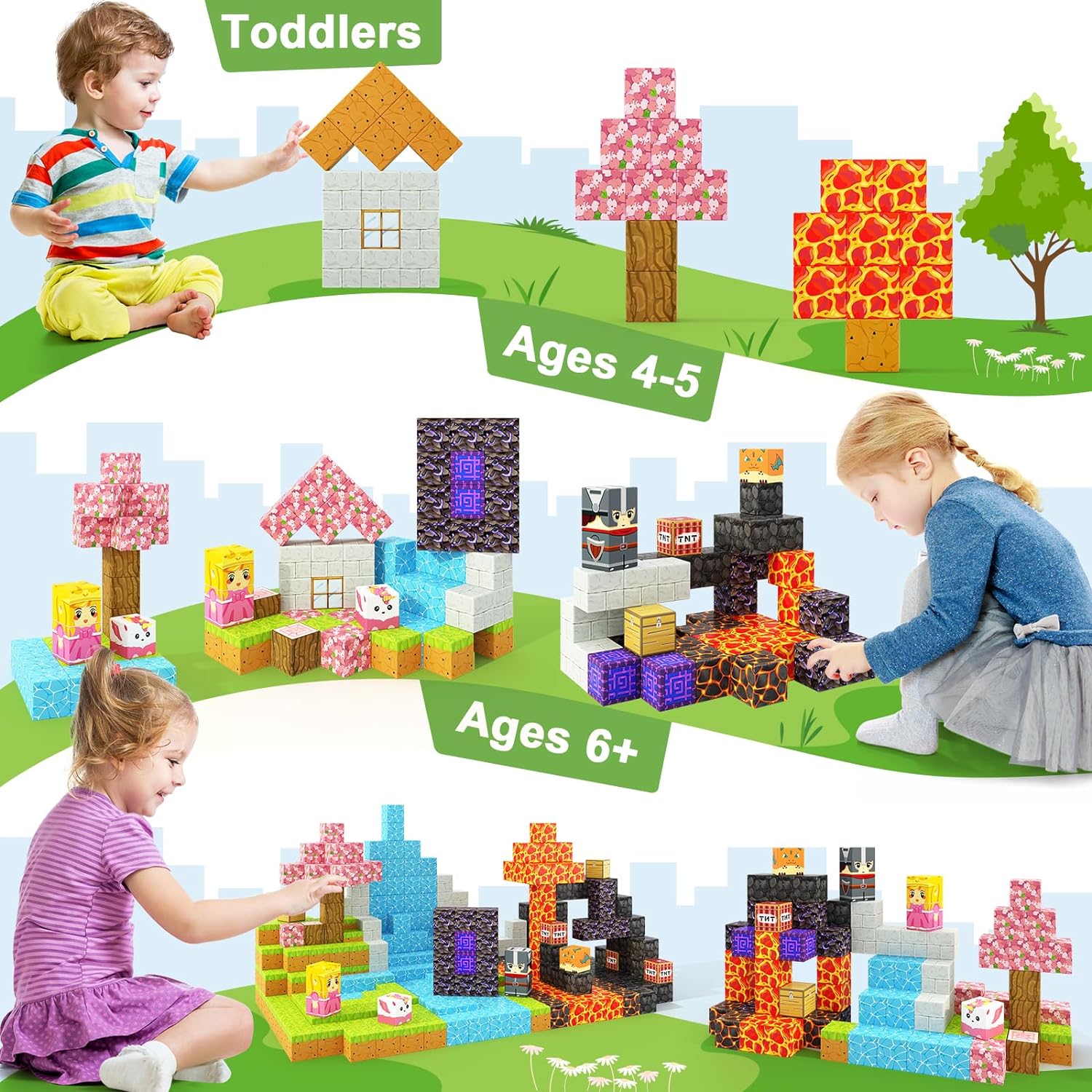 CUBOS MAGNE TICOS PARA ARMAR 120 PIEZAS VIDEOJUEGOS - 4