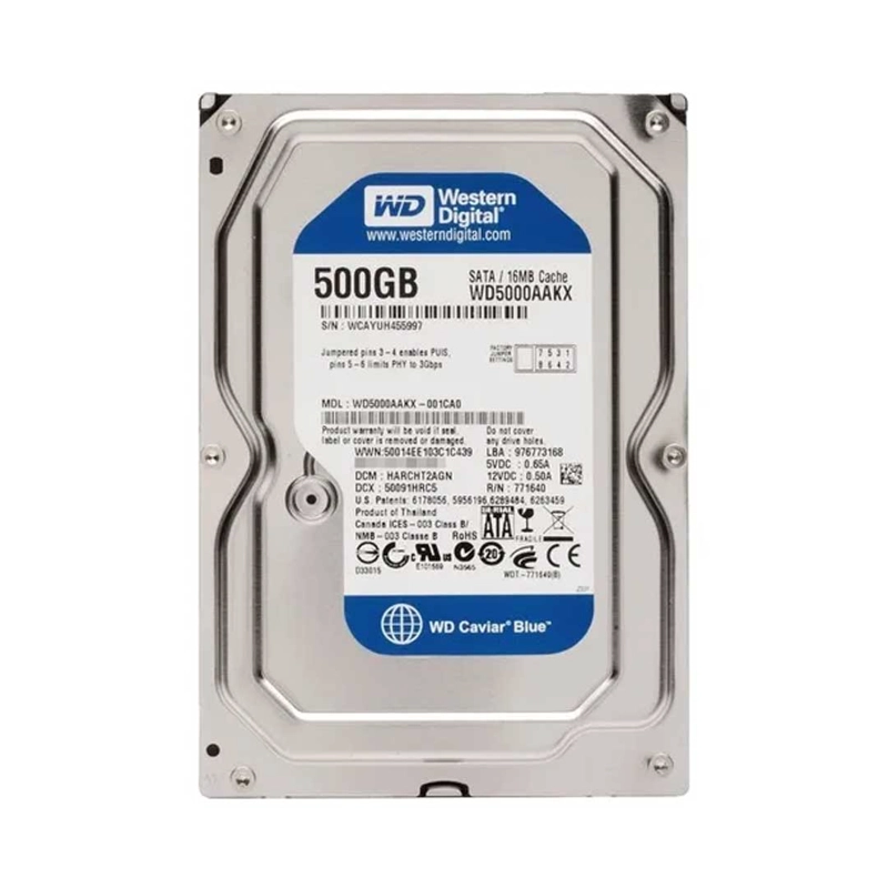 DISCO DURO WESTERN DIGITAL WD BLUE 500GB 3.5' SATA III | USADO - 2