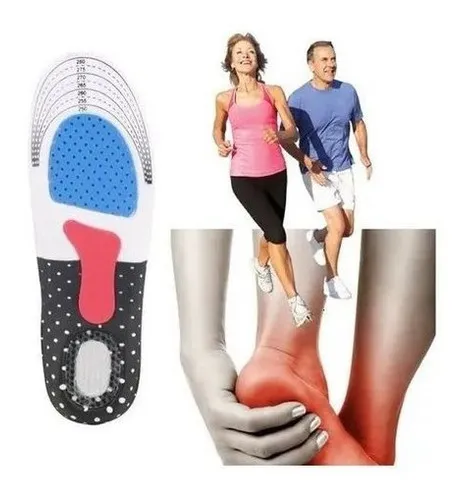 PAR PLANTILLAS ORTOPEDICAS AJUSTABLES ESPOLON FASCITIS COLOR SMOOTH TAMAÑO DE LA PLANTILLA 40 TO 45 - 1