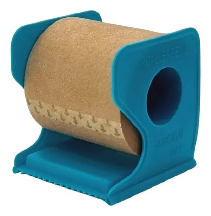 CINTA TELA SUAVE DE PAPEL 5CMX5MT SMILEPLUS MICROPORE MARRON - 3