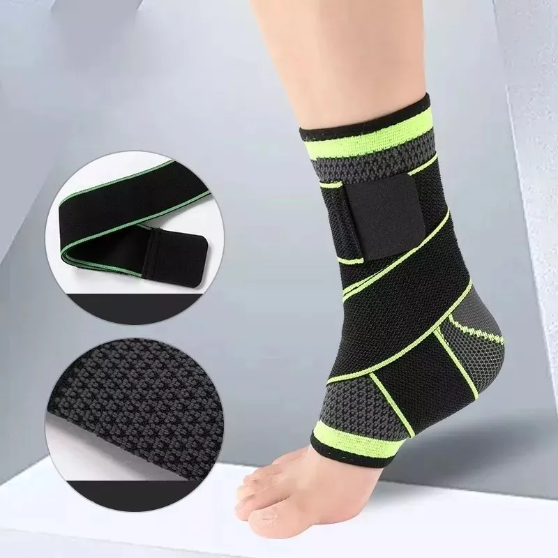 TOBILLERA COMPRESIÓN AJUSTABLE CON VELCRO TOBILLO ESGUINCE - 5