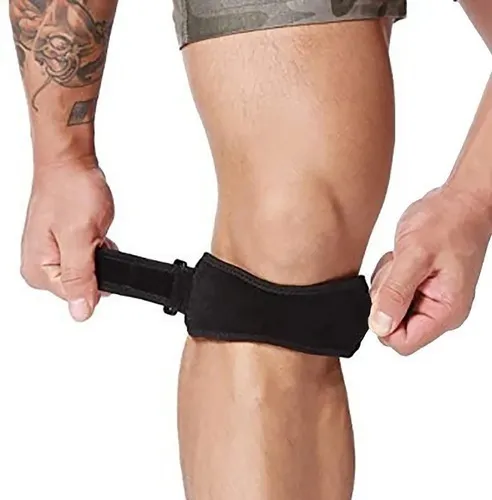 PACK 2 MENISQUERAS AJUSTABLE SOPORTE RODILLERA DEPORTIVA COLOR NEGRO TALLA UNICA - 1