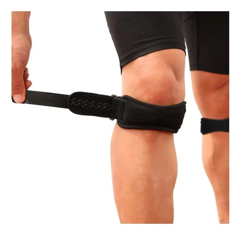 PACK 2 MENISQUERAS AJUSTABLE SOPORTE RODILLERA DEPORTIVA COLOR NEGRO TALLA UNICA - 3