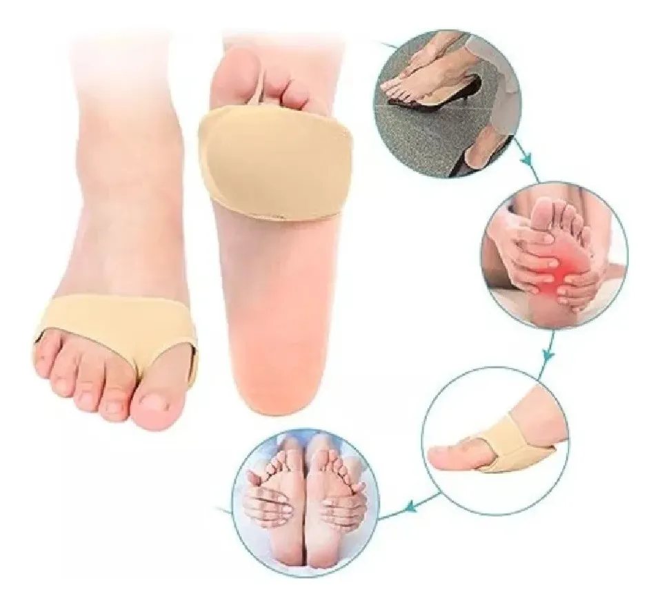 COJIN METATARSO ALMOHADILLA DE GEL CON SOPORTE DE TELA PAR - 2