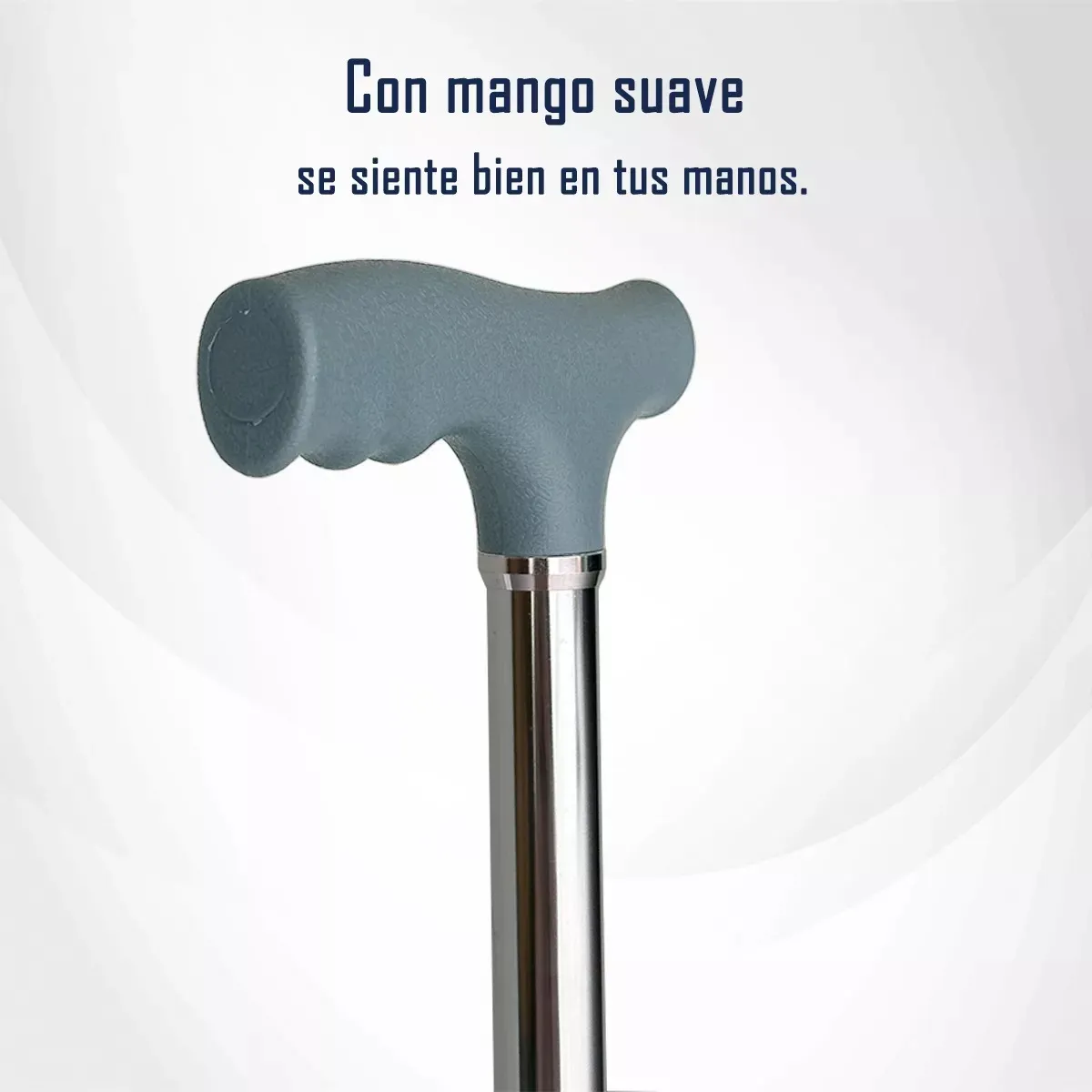 BASTÓN MULETA EN FORMA DE T LIVIANO REGULABLE 73-96CM - 4