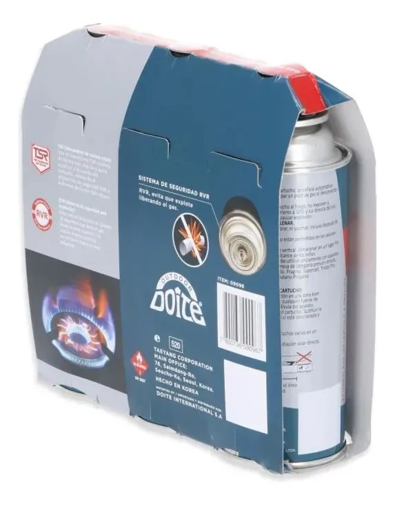 PACK GAS DOITE PROPANO BUTANO COCINILLA SOPLETE ENCIMERA 227 - 2