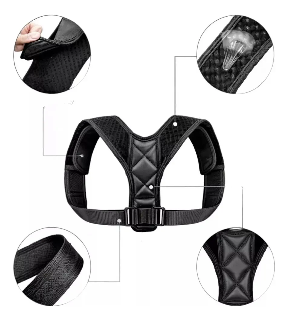 CORRECTOR DE POSTURA ESPALDA MUJER HOMBRE AJUSTABLE - 4