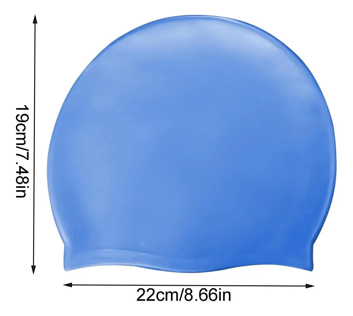 GORRO NATACION DE SILICONA UNISEX ADULTO CON FUNDA GUARDADO - 2