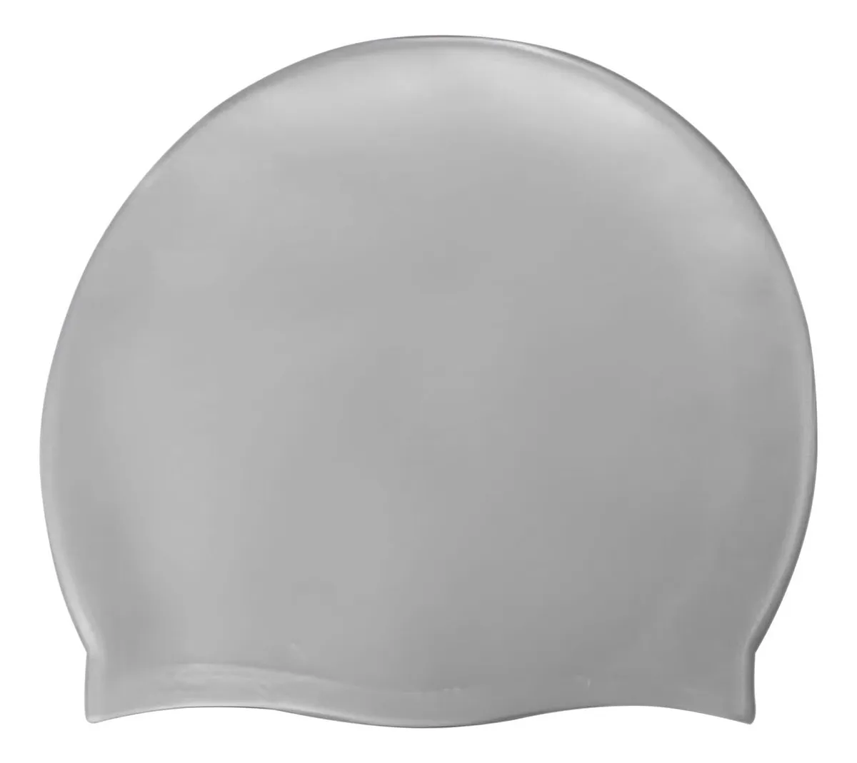 GORRO NATACION GRIS DE SILICONA ADULTO CON FUNDA GUARDADO - 2