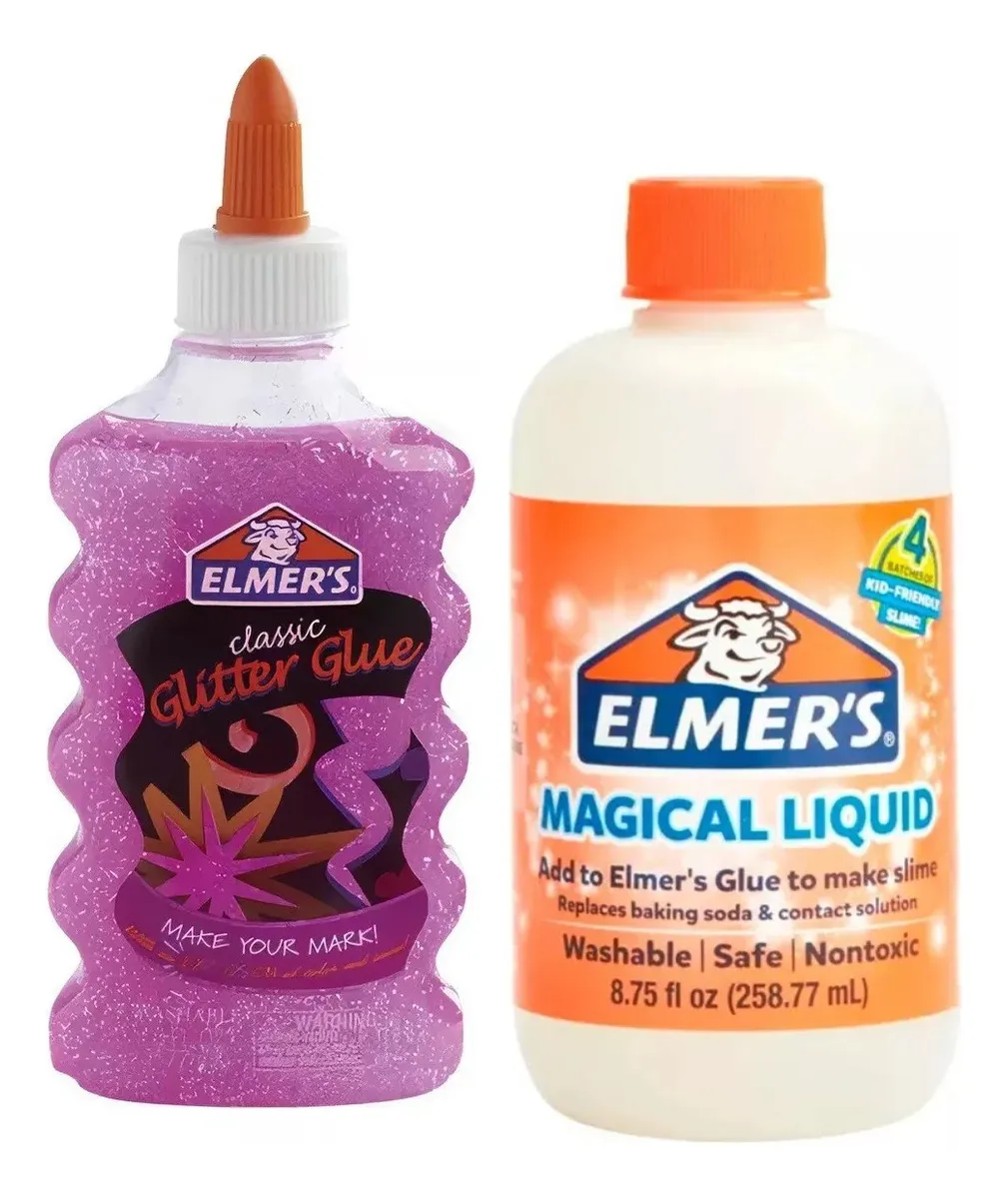 SET PEGAMENTO VIOLETA 177ML + ACTIVADOR DE SLIME 258ML ELMER - 1