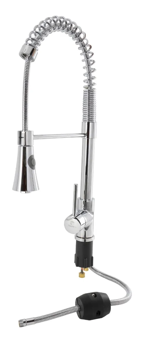 LLAVE GRIFO MONOMANDO LAVAPLATOS PROFESIONAL COLOR PLATEADO - 4