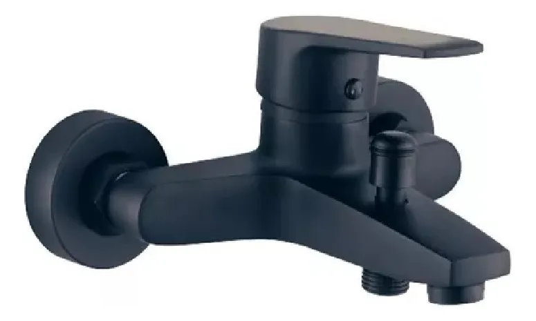 LLAVE MONOMANDO TINA DUCHA NOTTE ACABADO MATE NEGRO TAUMM - 5