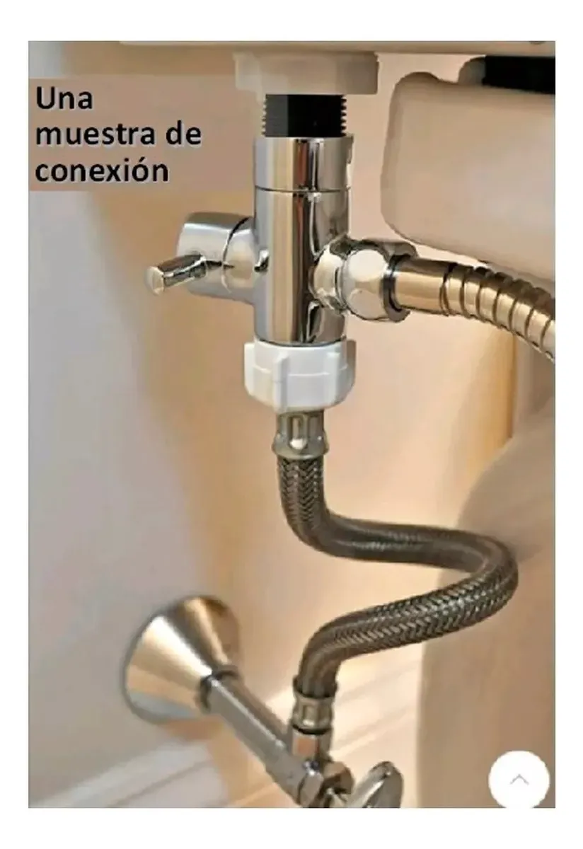 DUCHA BIDET KIT COMPLETO LLAVE INODORO WC TAUM 1 METRO - 5