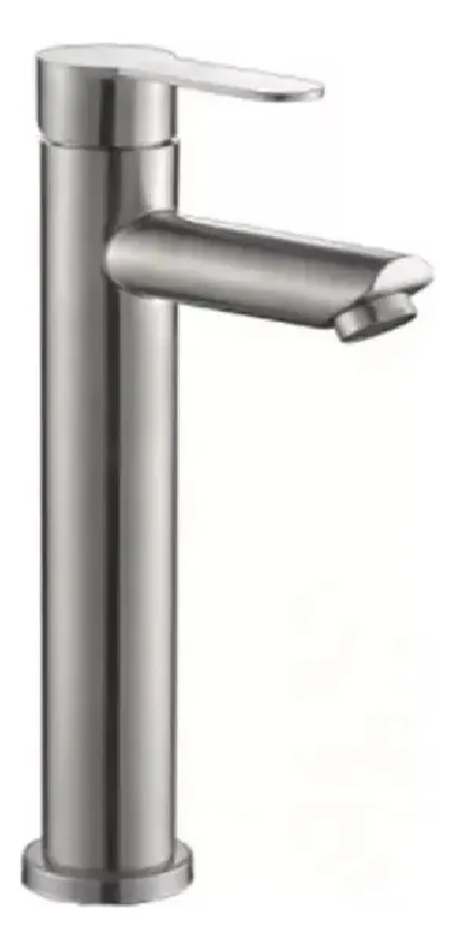 MONOMANDO LAVAMANOS ALTO MODERNO INOXIDABLE TAUMM 31CM - 1