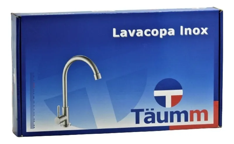 LLAVE LAVACOPAS ACERO INOXIDABLE FRIA CALIENTE TAUMM 30CM - 3