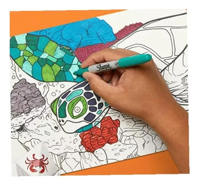 MARCADORES SHARPIE 8 COLORES PERMANENTE PUNTA FINA ESCOLAR - 4