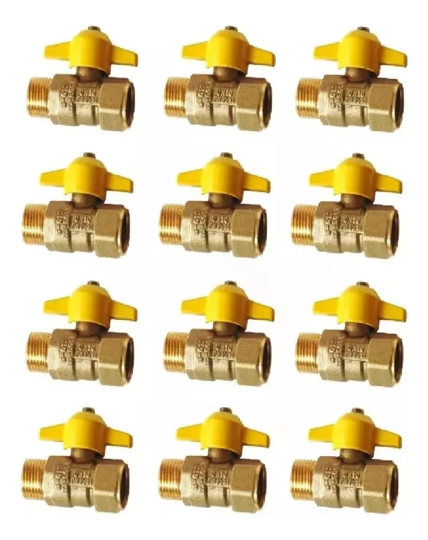 PACK 12 LLAVE DE PASO PARA GAS 1/2 HI HE TAUMM - 1