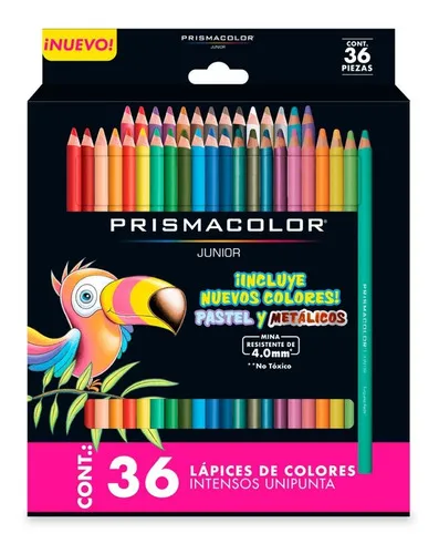 SET LÁPICES 36 COLORES PASTEL Y METÁLICOS PRISMACOLOR 4.0MM - 1