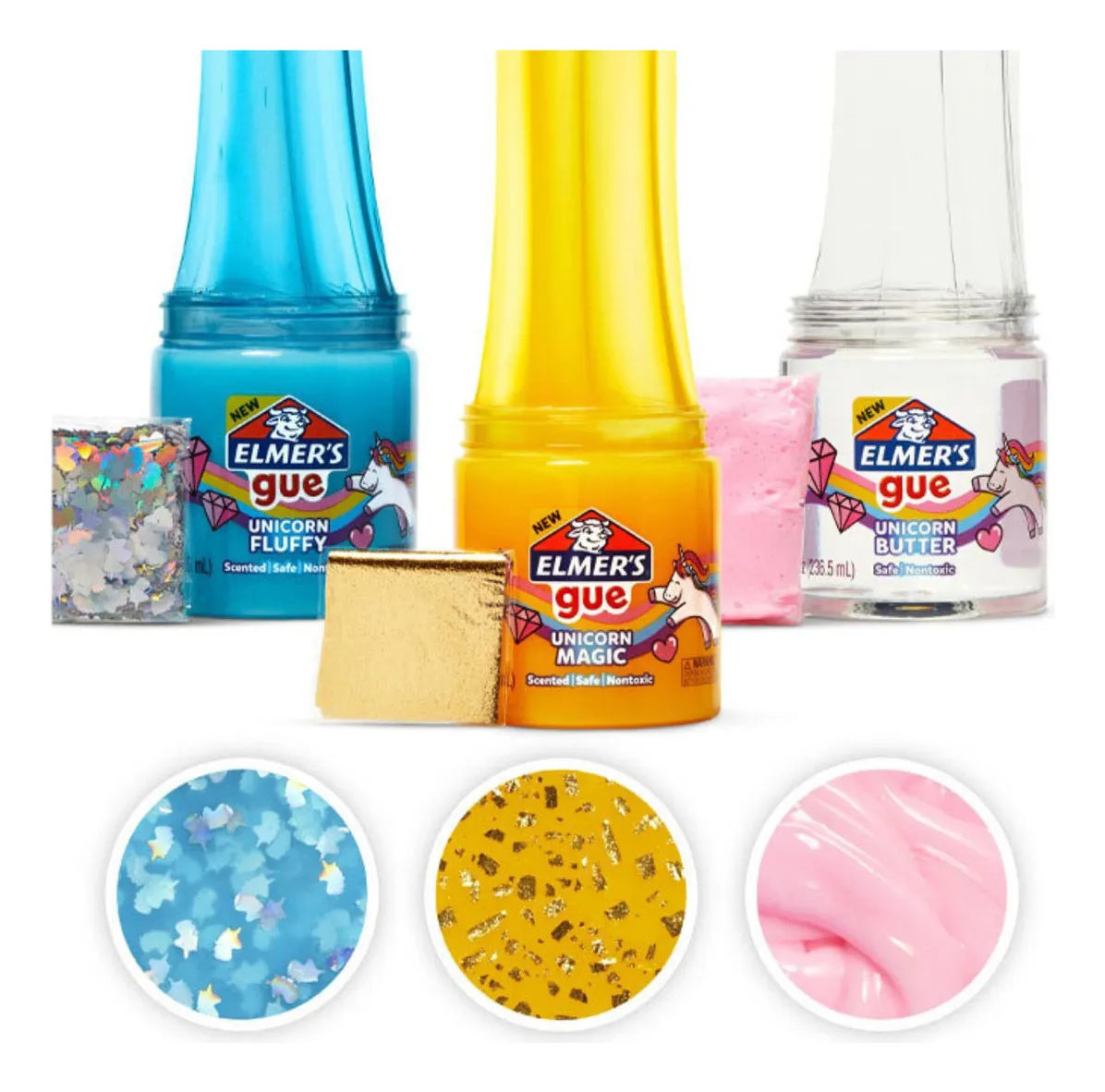 KIT SLIME UNICORNIO 3 UNIDADES 236ML ELMERS - 2