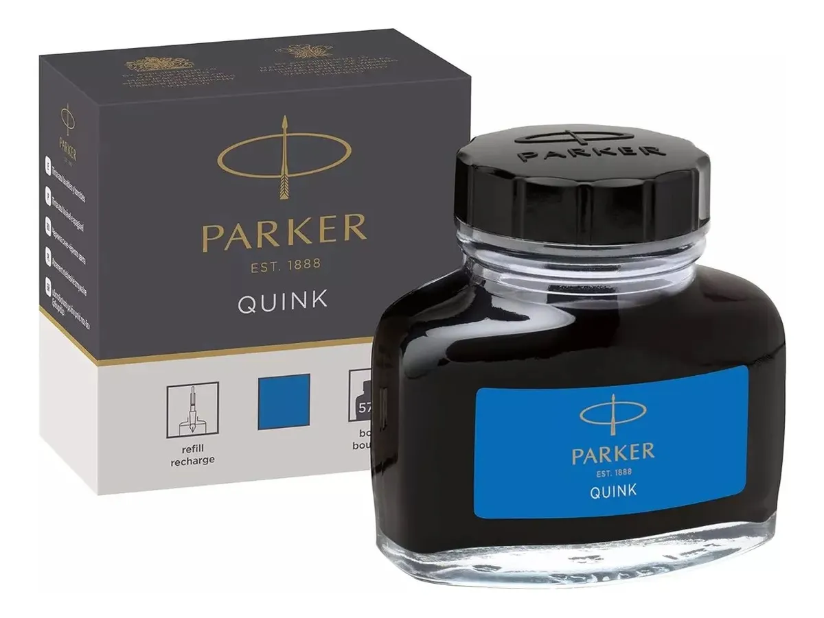 TINTA PARA PLUMA PARKER AZUL FRASCO 57ML - 1