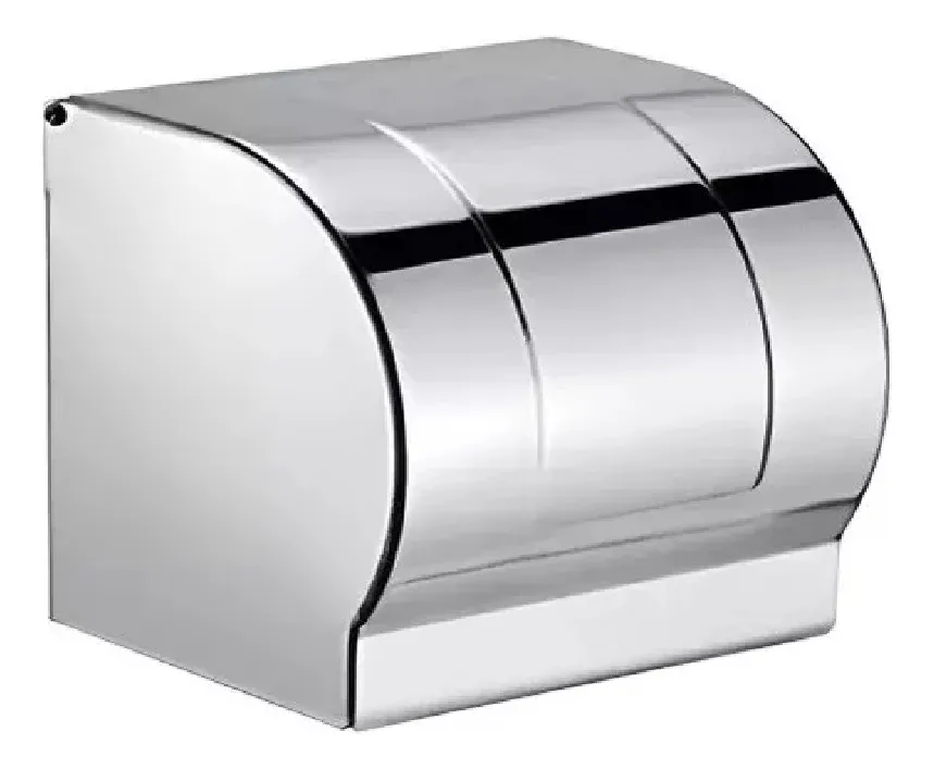 PORTA PAPEL HIGIÉNICO ACERO INOXIDABLE REDONDO TAUMM - 1