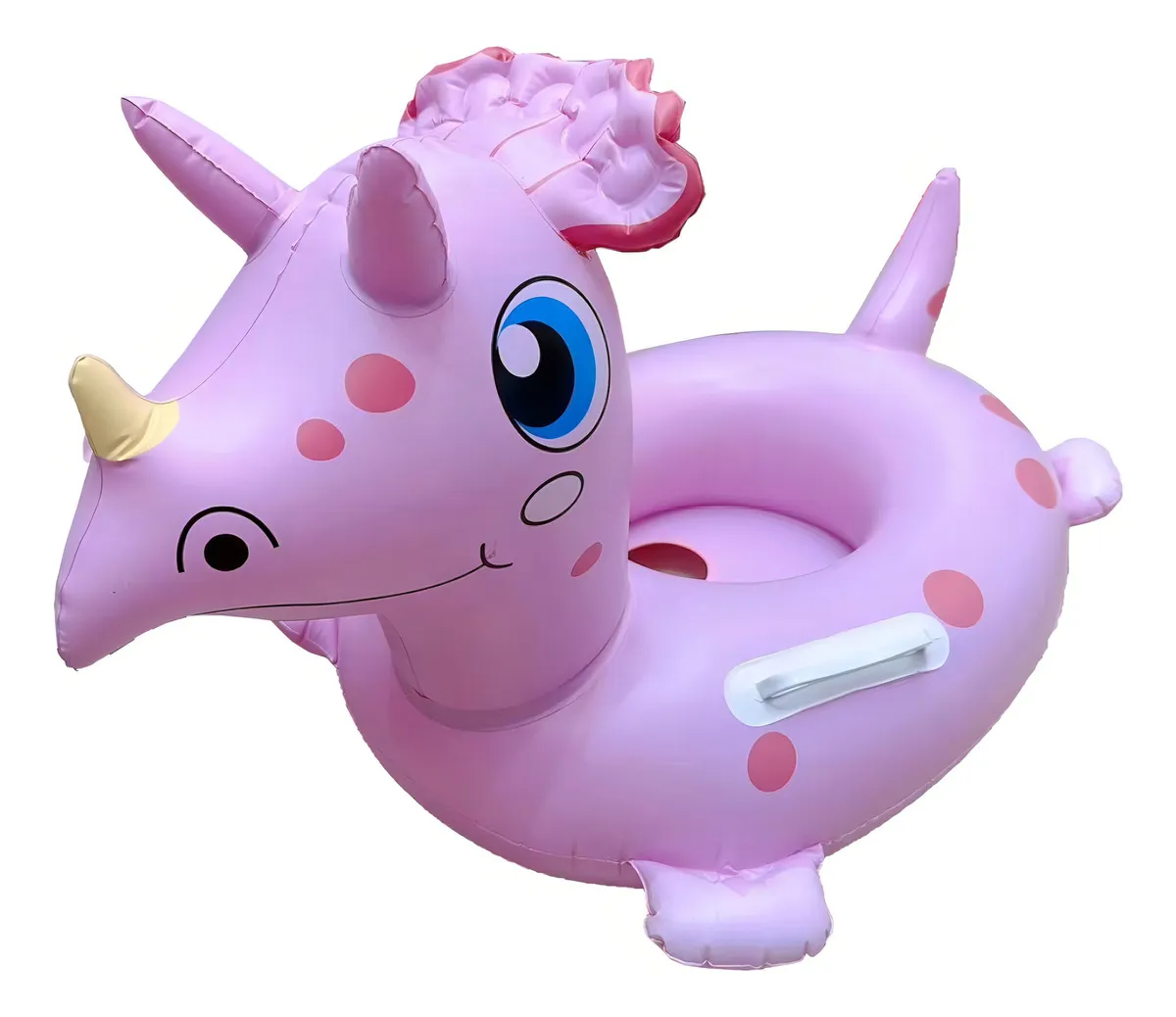 FLOTADOR NIÑOS SALVAVIDAS DINOSAURIOS PARA ALBERCA PISCINA COLOR DINO CRESTA ROSA - 1