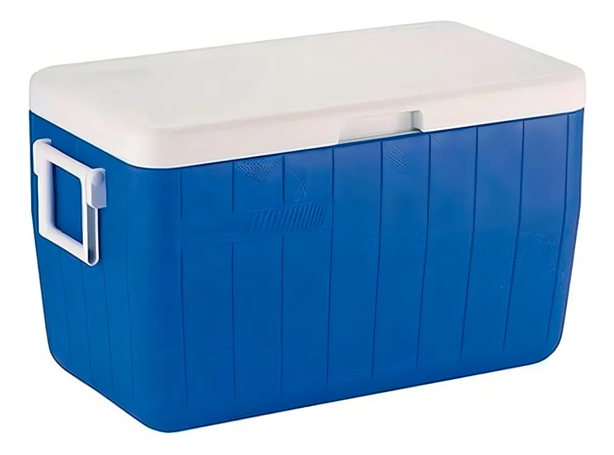 NEVERA COLEMAN BLUE DE 48 CUARTOS DE GALÓN Y 45,4 LITROS CON ASA - 1