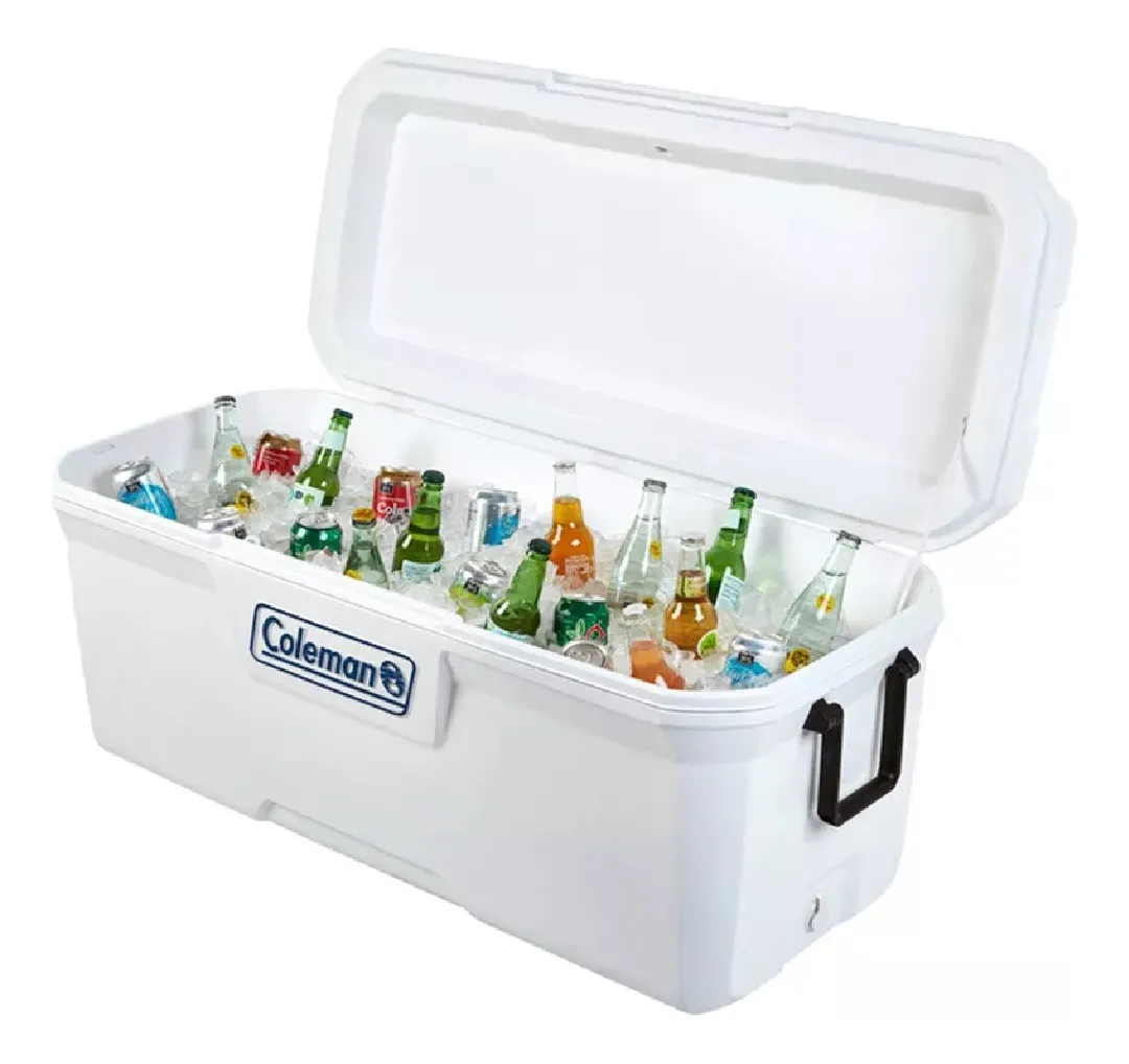 COOLER COLEMAN MARINE 113 LITROS 120QT BLANCA UVGUARD - 2
