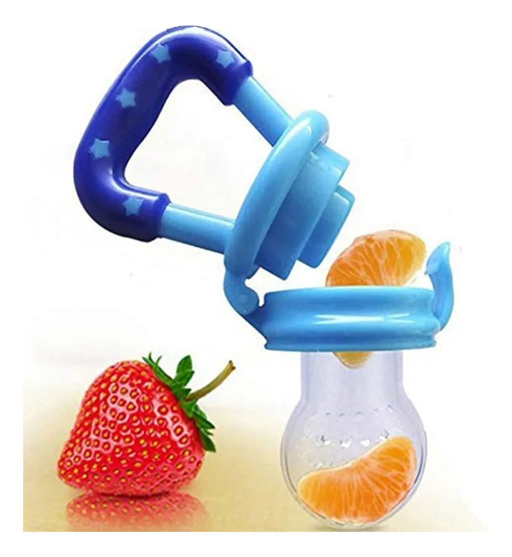 CHUPETE FRUTA BEBE MORDEDOR RASCA ENCÍAS BEBÉS CHUPE SILICON - 2