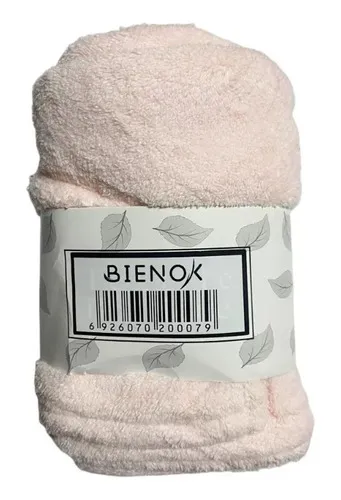 TOALLA PARA PELO TURBANTE MICROFIBRA PARA SECAR CABELLO ROSA - 1