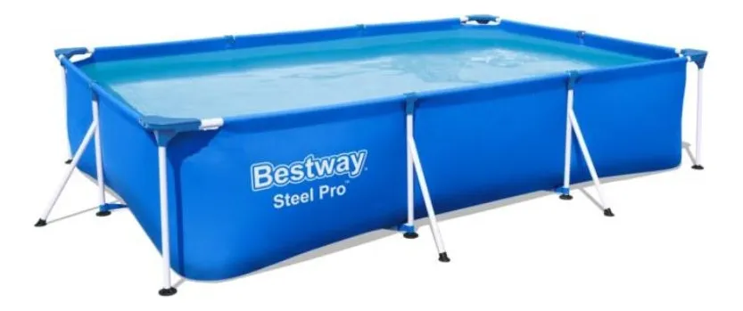 PISCINA ESTRUCTURAL RECTANGULAR BESTWAY 56405 CON CAPACIDAD DE 5700 LITROS DE 4M DE LARGO X 2.11M DE - 4