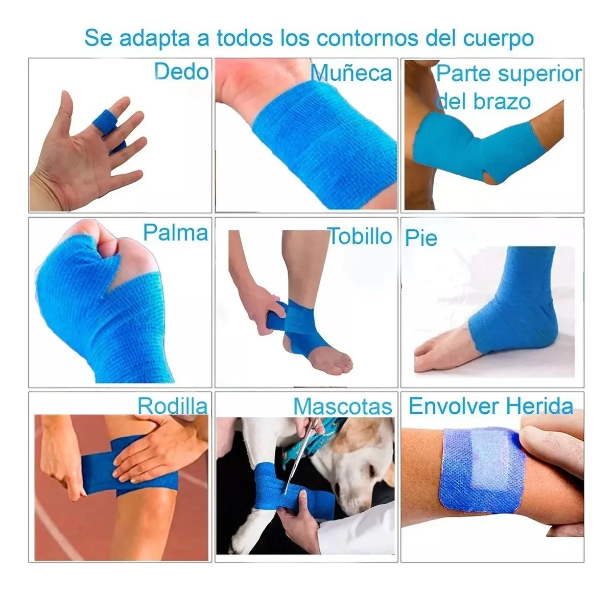 VENDA COBAN CINTA PARA VENDAJE DEPORTES 10CMX4,5M ( UNIDAD ) - 5