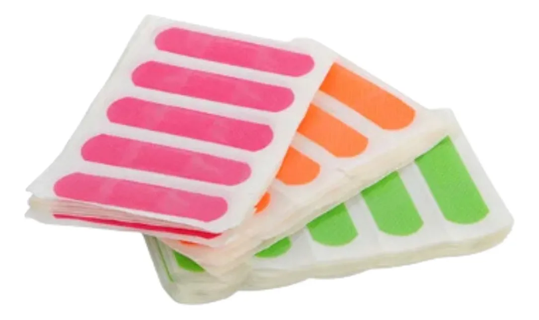 PARCHE CURITAS VENDITAS NEON COLORES A PRUEBA DE AGUA 40UDS - 3