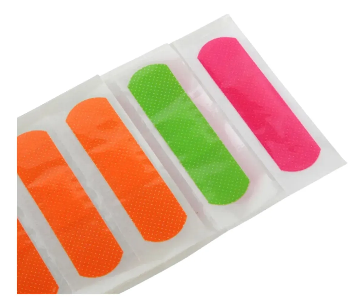 PARCHE CURITAS VENDITAS NEON COLORES A PRUEBA DE AGUA 40UDS - 4