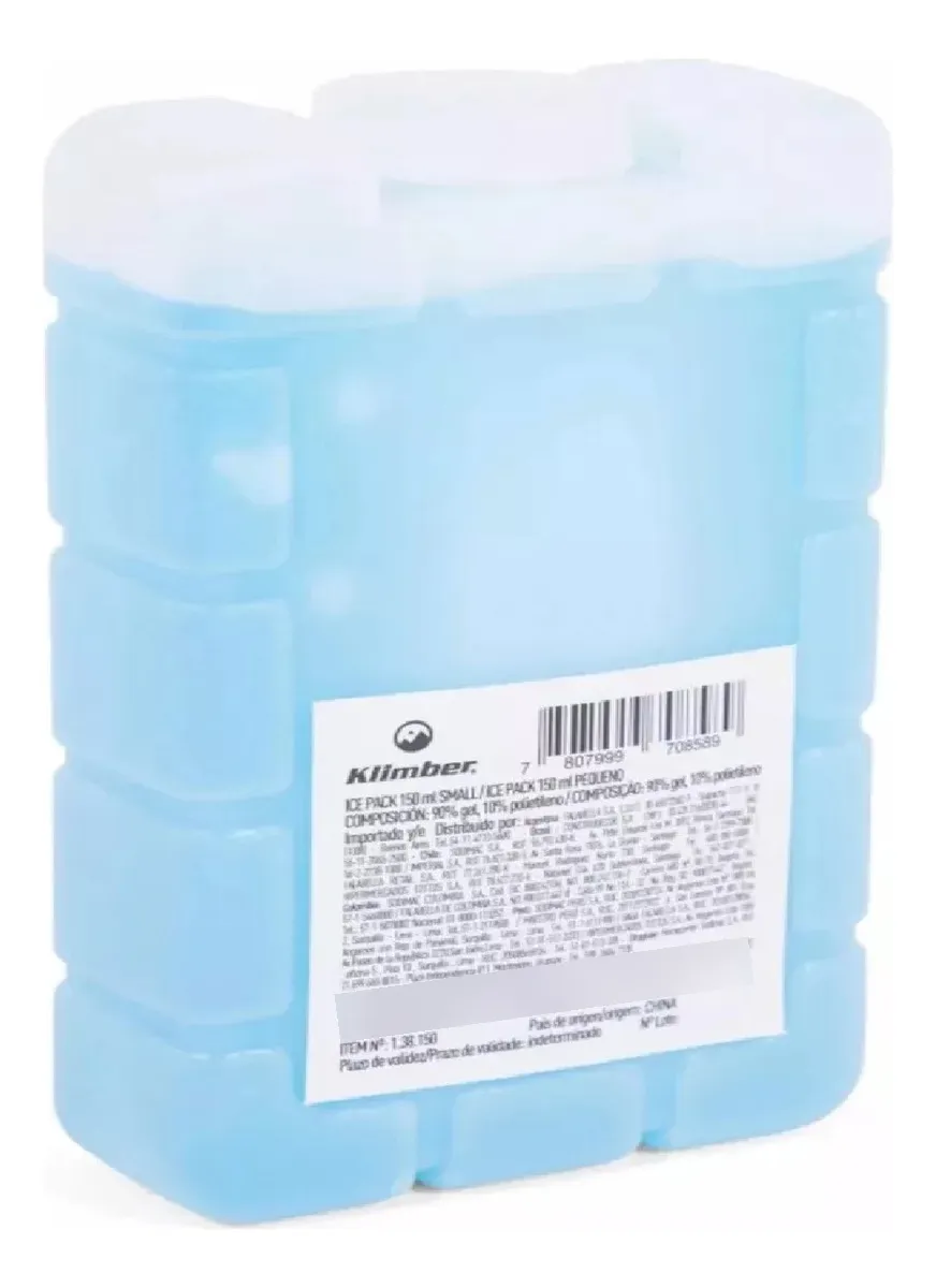 ICE PACK HIELO ARTIFICIAL GEL SMALL 150ML KLIMBER 2 UNIDADES - 2