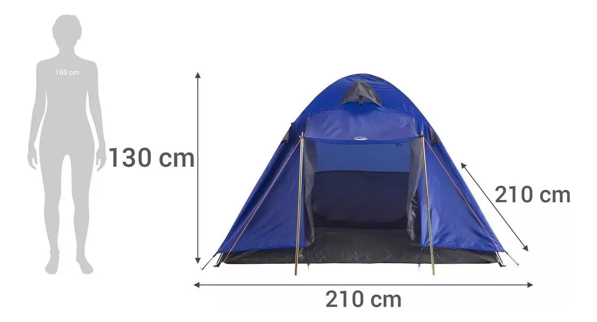 CARPA 4 PERSONAS IGLÚ DOME 2.75KG KLIMBER MOSQUITERA 800MM C - 3