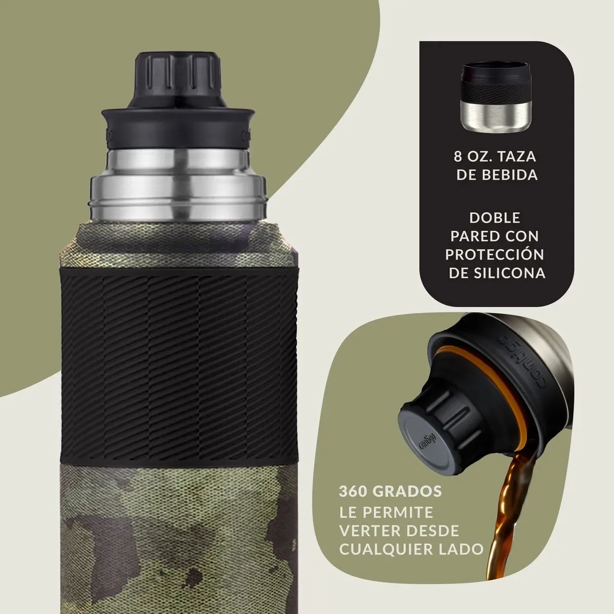 TERMO CONTIGO 739 ML COUTURE CAMUFLADO TEXTURED - 4