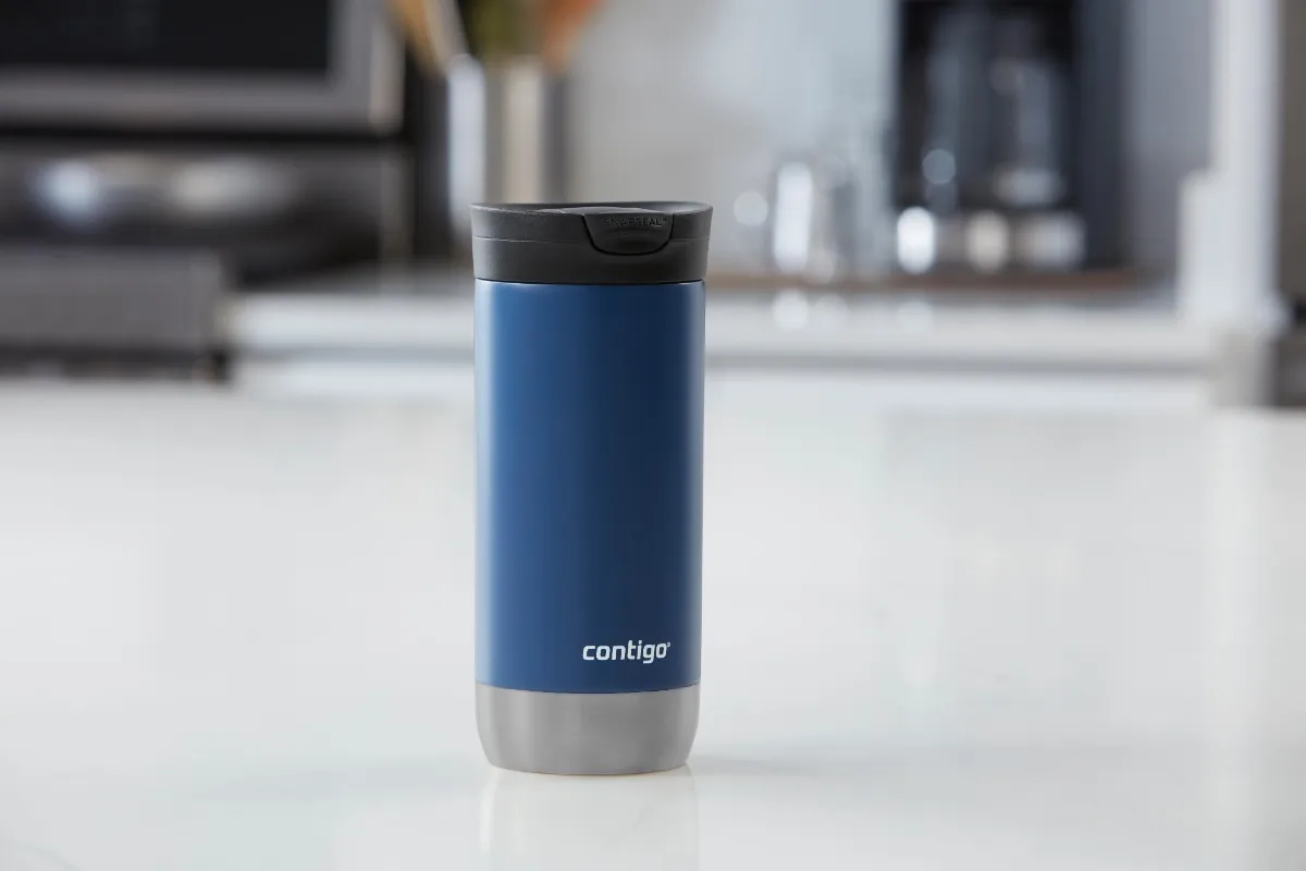 VASO TÉRMICO CONTIGO HURON 2.0 LISO COLOR BLUE CORN 473ML - 2