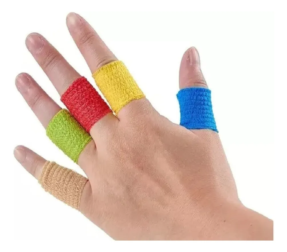 PACK X10 VENDA COBAN AUTOADHERIBLE ELÁSTICA DE 2.5 CM X4.5 M - 1