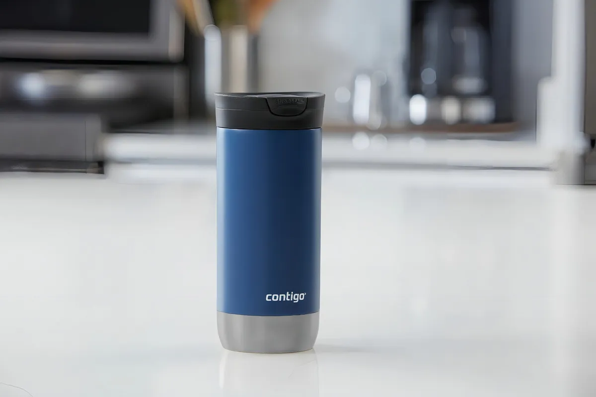 VASO TÉRMICO CONTIGO HURON 2.0 LISO COLOR BLUE CORN 473ML - 2
