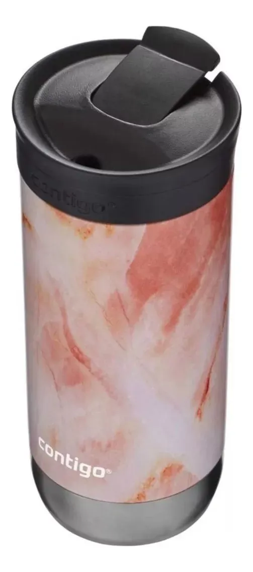 COMBO VASO CONTIGO ® TÉRMICO MUG HURON 473 ML NEGRO Y MARMOL - 4