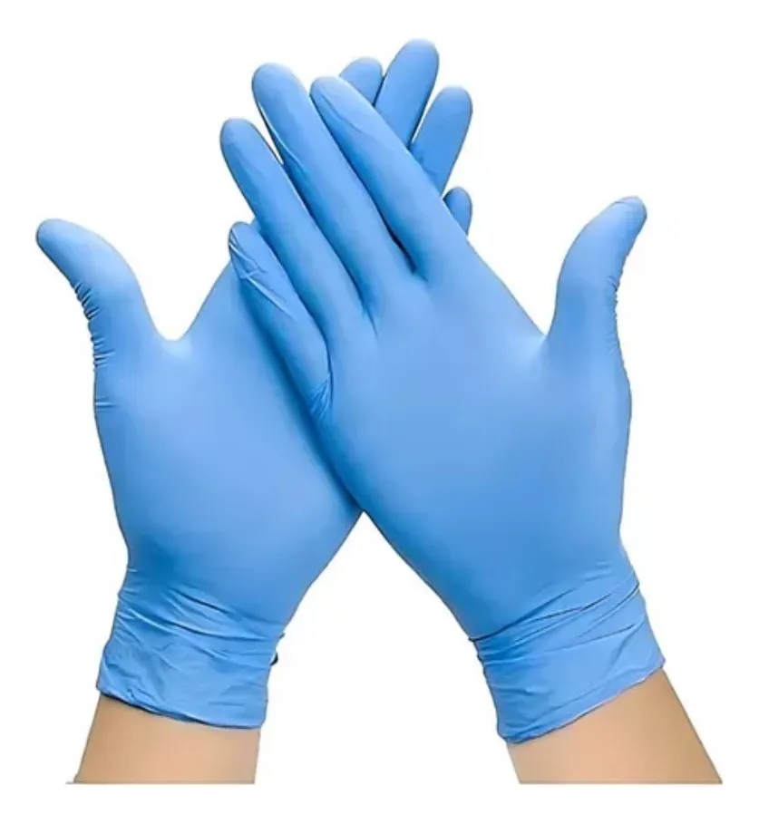 GUANTES NITRILO AZUL TALLA L CLEANCARRIER CAJA X 100 UNI - 4