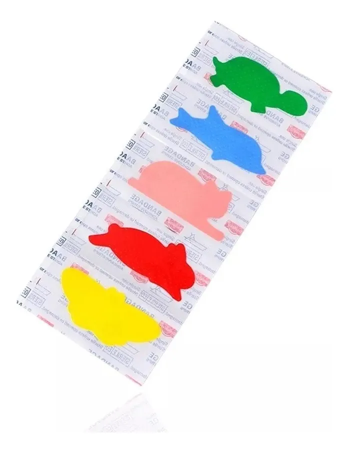 PACK 30 PARCHES CURITAS 5 FORMAS ANIMALES APRUEBA DE AGUA - 1