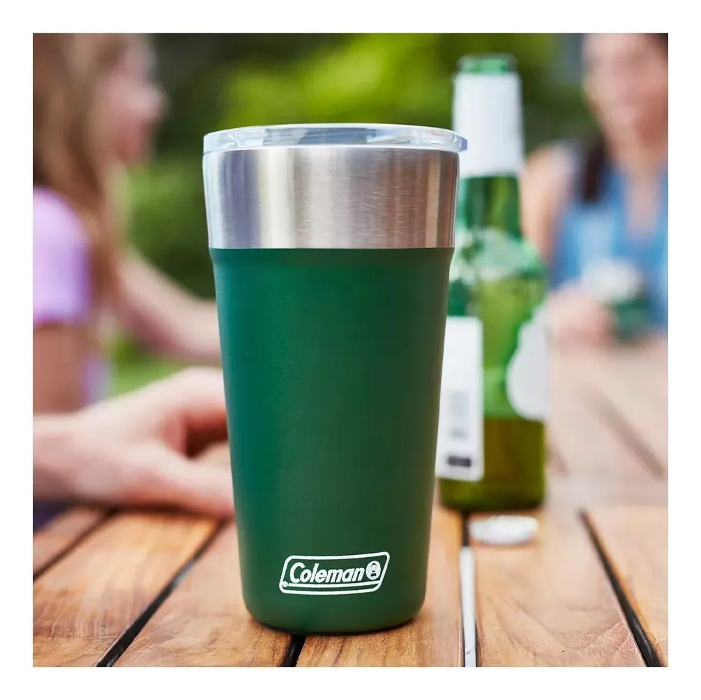 VASO TERMICO CON DESTAPADOR COLEMAN ® FRIO CALOR 600ML VERDE - 3