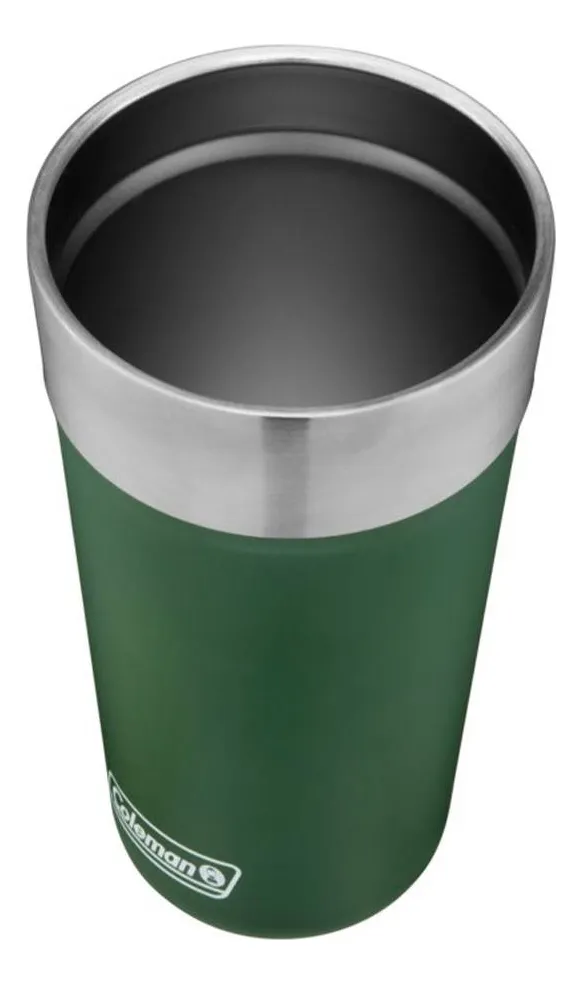 VASO TERMICO CON DESTAPADOR COLEMAN ® FRIO CALOR 600ML VERDE - 4